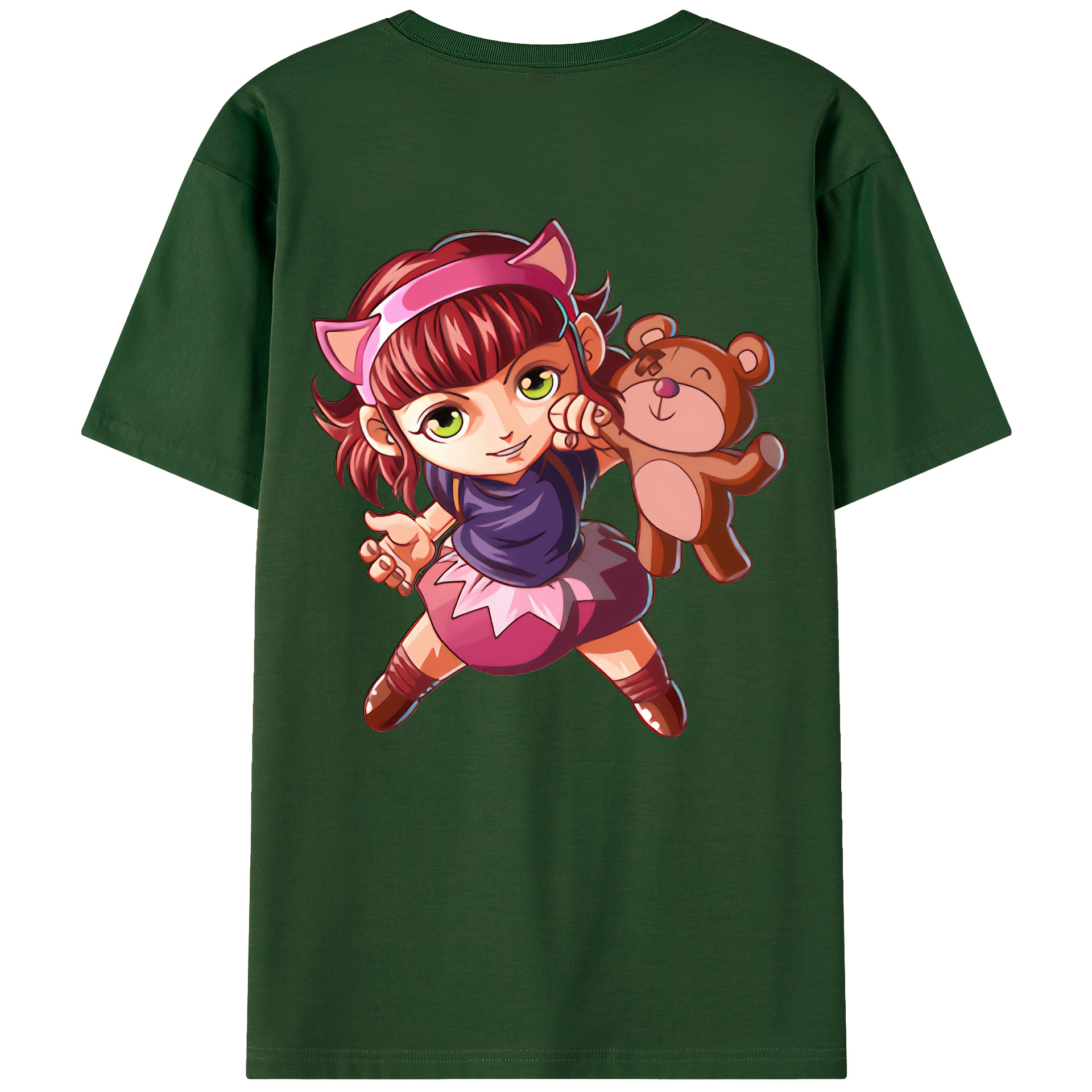リーグ・オブ・レジェンド League of Legends LOL 綿100％半袖Tシャツ（背面プリント）